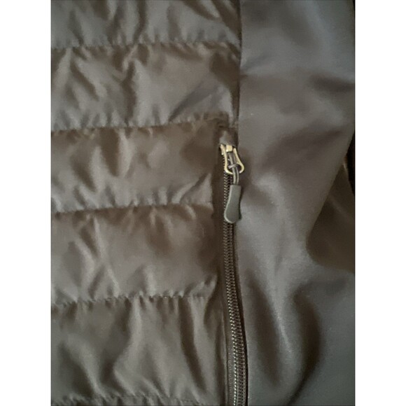 32 Degrees Men’s XL Black Mixed Media Puffer Jacket Zip Up Poly Fill - Picture 4 of 11